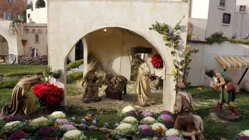 Pesebre del belén de Caja Rural Castilla-La Mancha