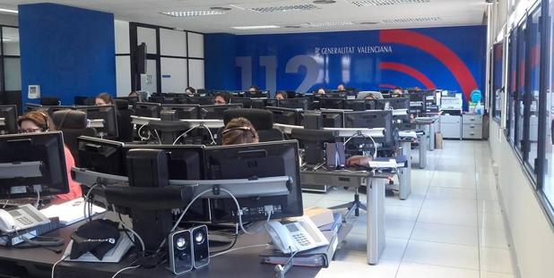 Imagen de la sala del 112