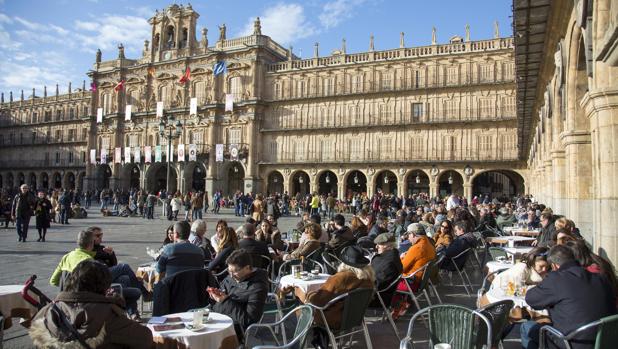 La Plaza Mayor de Salamanca en una imagen de archivo