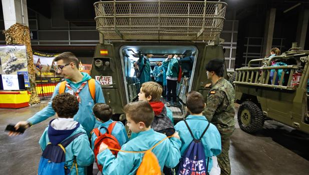 Imagen del stand del Ejército en Expojove