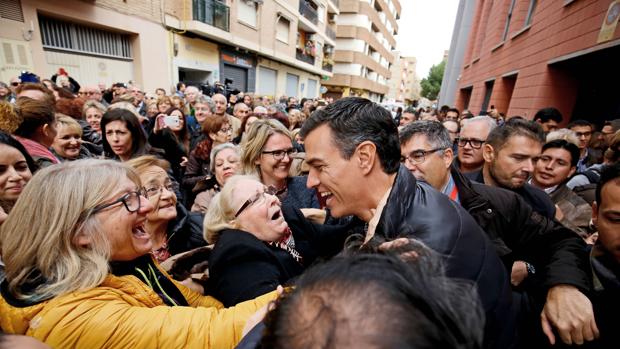 Sánchez, en un acto con la militancia