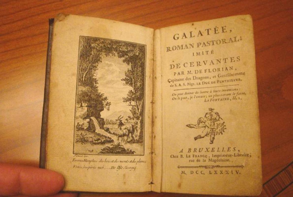 La Galatea (frances, año 1784, grabados, Bruselas)