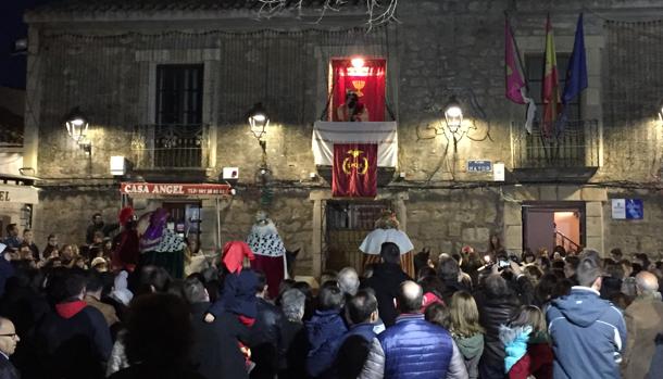 Una de las escenas del auto sacramental que se representa en Vianos (Albacete)