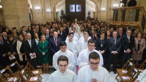 Autoridades y representantes de la Iglesia Católica, en la apertura del Año Jubilar