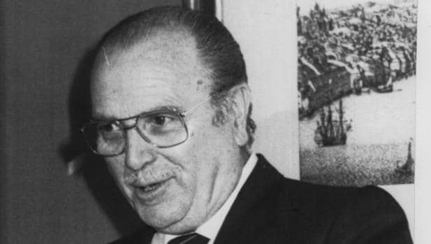 Gerardo Fernández Albor, como primer presidente de la Xunta, en una imagen de 1982