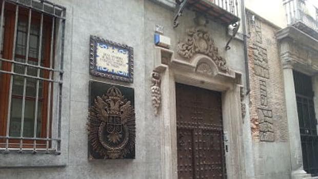 La sede de la Real Academia, en la calle de la Plata