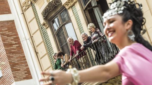 Imagen de Ribó durante el Desfile de Resurrección