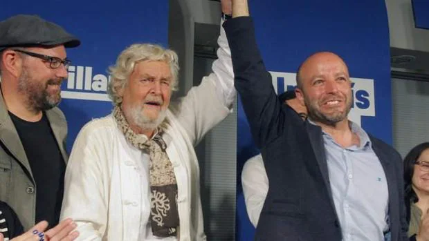 Villares y Beiras, durante la pasada campaña electoral en Galicia