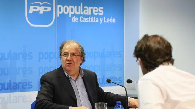 Herrera, durante una intervención en la sede del PP en Castilla y León