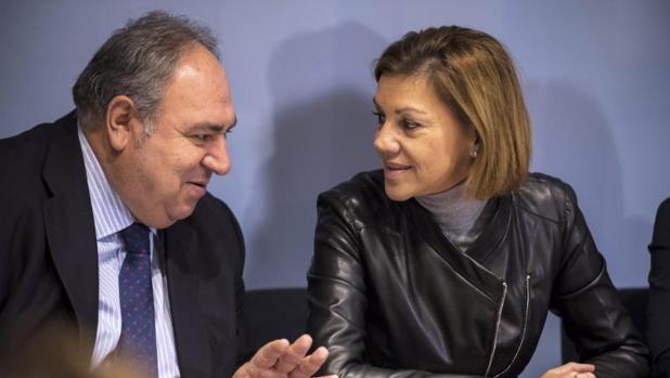 Vicente Tirado y Maria Dolores de Cospedal son los actuales secretario general y presidenta del PP en Castilla-La Mancha