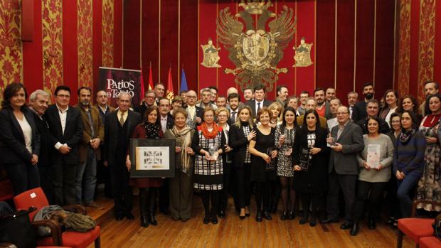 Todos los premiados, en el Ayuntamiento