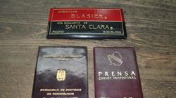 Antiguas fundas del carnet de prensa y otras asociaciones