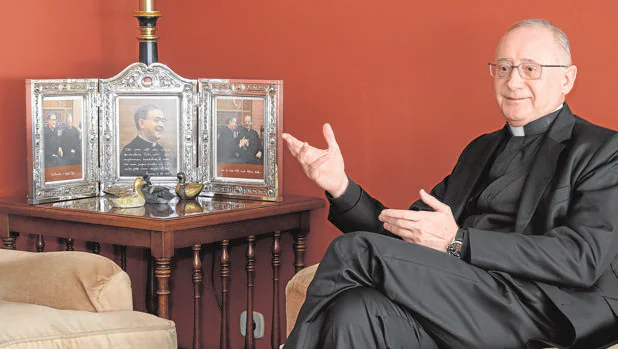 El vicario del Opus Dei Ignacio Aparisi, durante la entrevista realizada en Valladolid