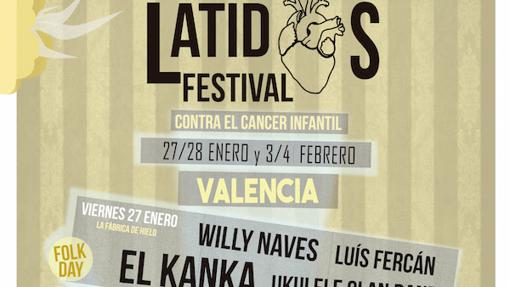 Imagen del cartel del «Latidos Festival» en Valencia