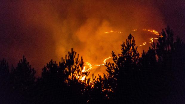 Incendio en Candelario (Béjar)