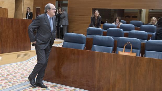 Ángel Gabilondo, portavoz del grupo socialista en la Asamblea de Madrid