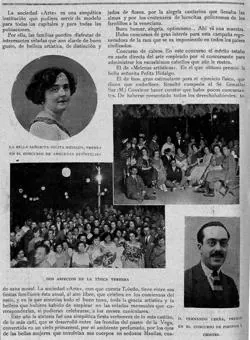 Artículo de El Castellano de 1924 titulado "Animada velada en la Vega"