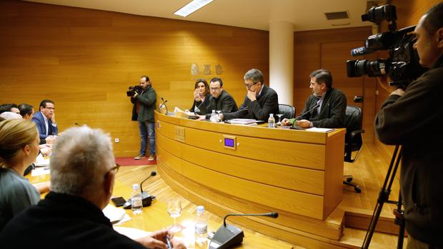 Imagen de la comisión parlamentaria de RTVV en las Cortes