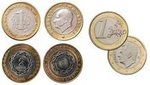 débiles servilleta hacerte molestar La Guardia Civil advierte contra el parecido entre la moneda de 1 euro y la  lira turca y el peso argentino