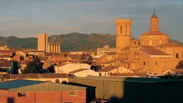 Vista panorámica de la localidad zaragozana de Cariñena