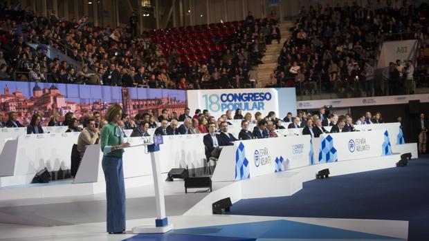 María Dolores de Cospedal interviene en e Congreso del PP