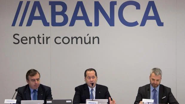 El vicepresidente de Abanca, Juan Carlos Escotet, durante la presentación de los resultados