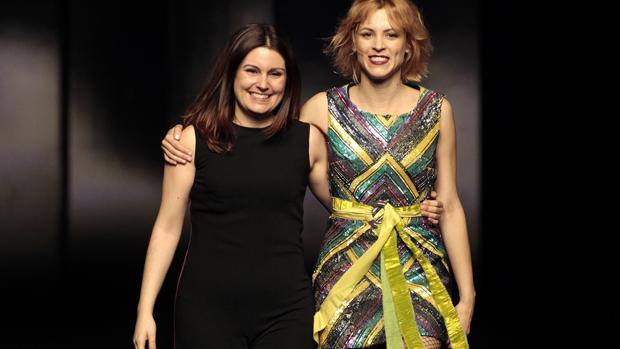 Esther Noriega en el desfile de la Madrid Fashion Week