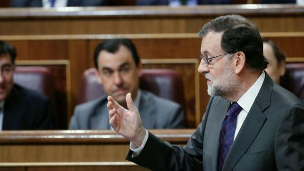 El presidente del Gobierno, Mariano Rajoy, en la sesión de Ciontrol al Gobierno la pasada semana