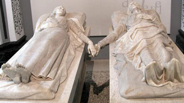 Mausoleo en el que reposan los cuerpos momificados de Isabel y Diego, los Amantes de Teruel
