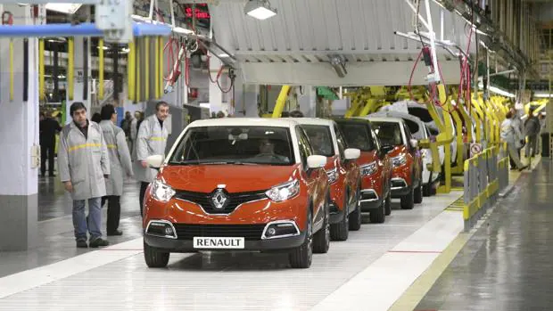 Cadena de montaje del Renault Captur en Valladolid