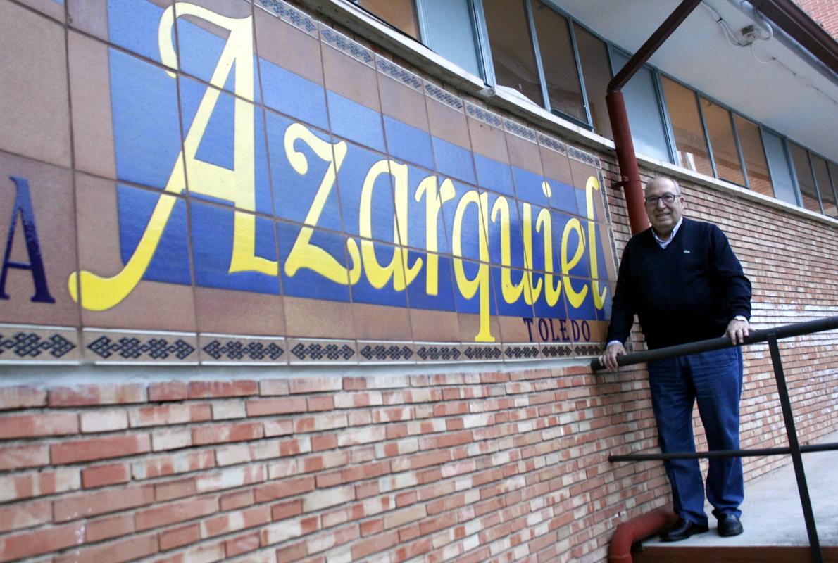 Felipe Hernández Ponos en el IES Azarquiel donde fue profesor y director