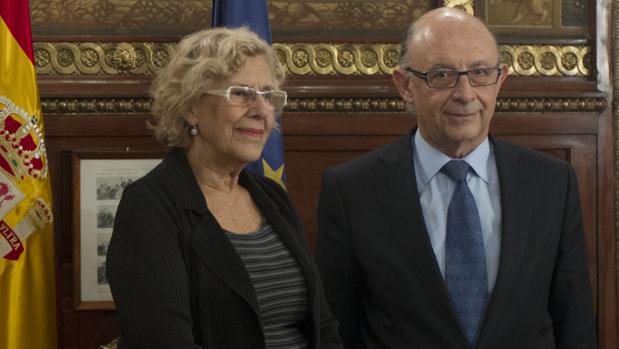 Manuela Carmena y Cristóbal Montoro