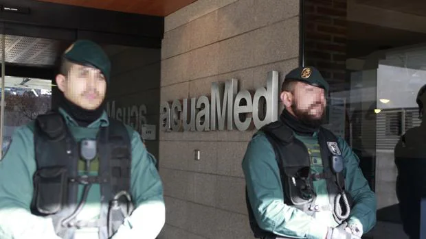 La sede de Acuamed en Madrid fue registrada en enero de 2016