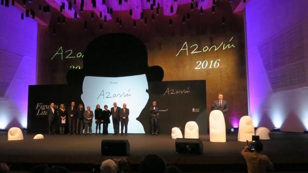 Entrega del Premio Azorín en la última edición, el año pasado