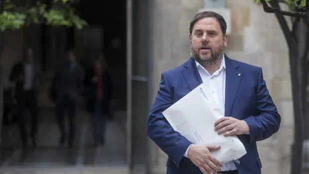 Imagen del vicepresidente catalán y líder de ERC, Oriol Junqueras
