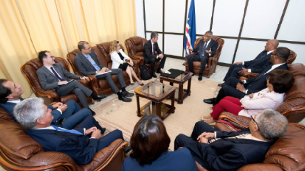 El presidente canario, Fernando Clavijo, y el presidente de Cabo Verde el pasado mes de noviembre