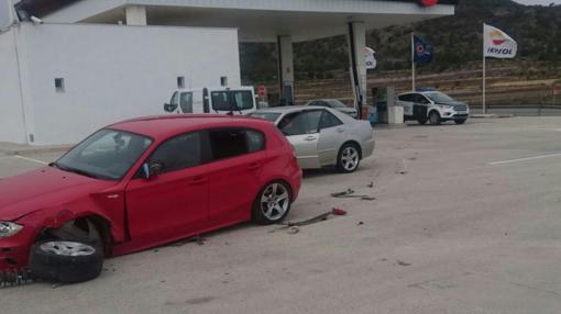 Estado en que quedó el coche accidentado