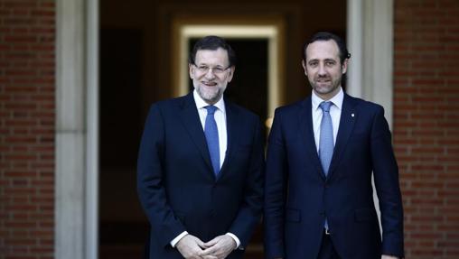 Mariano Rajoy recibe al presidente de las Islas Baleares Jose Ramon Bauzá en Moncloa