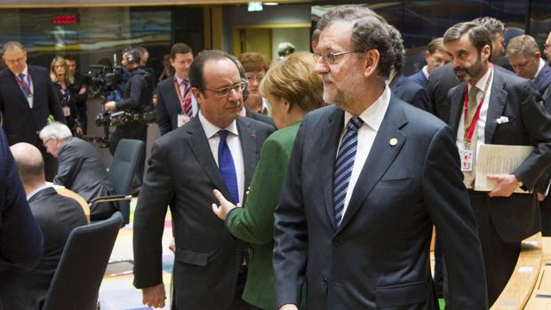 El presidente del Gobierno, Mariano Rajoy , en la Cumbre europea