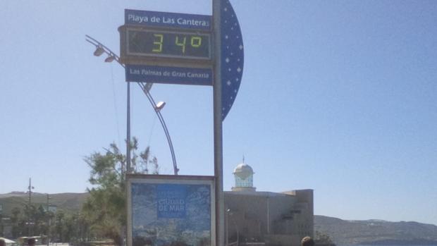 El Hierro marca la máxima del día en España con 35 grados y Las Canteras (Gran Canaria), 34 grados