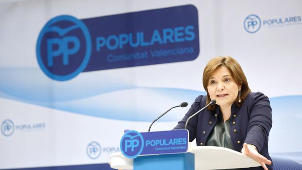 Isabel Bonig, este martes en la sede del PPCV