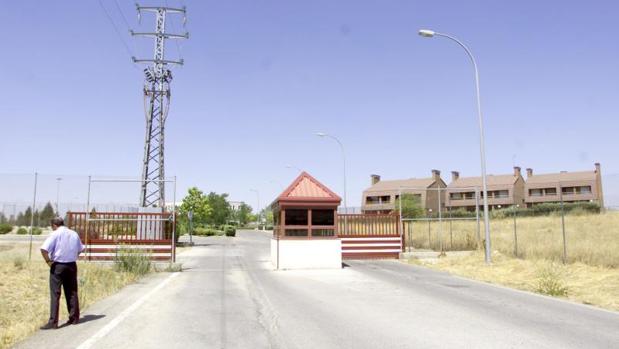 La garita de entrada de la cárcel de Valdemoro