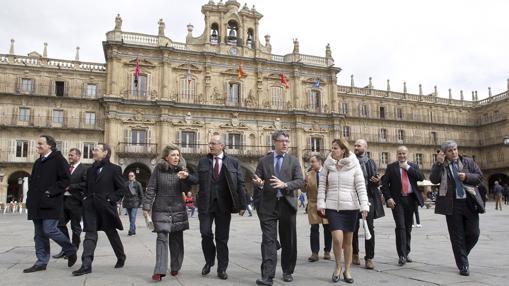 El ministro Nadal, durante su visita este lunes a Salamanca