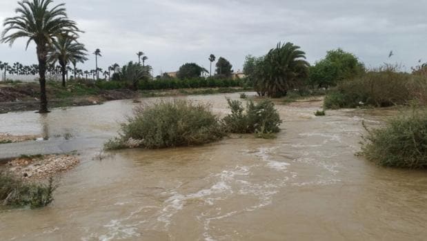 Elche: El río Vinalopó se desborda e inunda casas en Damiés