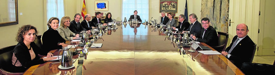 Primera reunión del actual Consejo de Ministros, en noviembre pasado