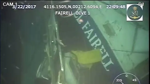 Primeras imágenes de El Fairell captadas por el robot ROV