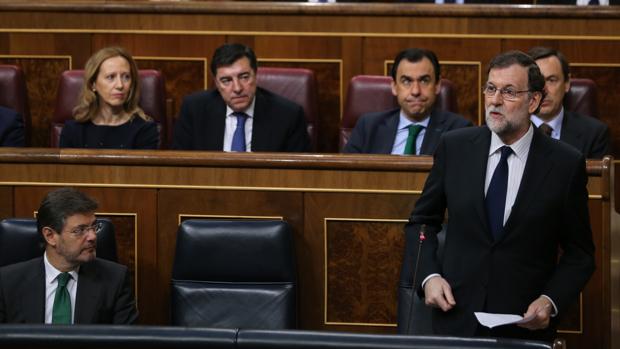Mariano Rajoy, durante la sesión de control al Gobierno del pasado miércoles
