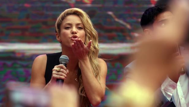 Shakira, durante el acto de presentación de la nueva fundación