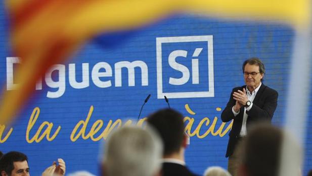 Artur Mas, el pasado fin de semana en un acto en favor al "sí" en el referéndum