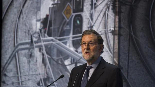 Mariano Rajoy, presidente del Gobierno, ayer en Barcelona